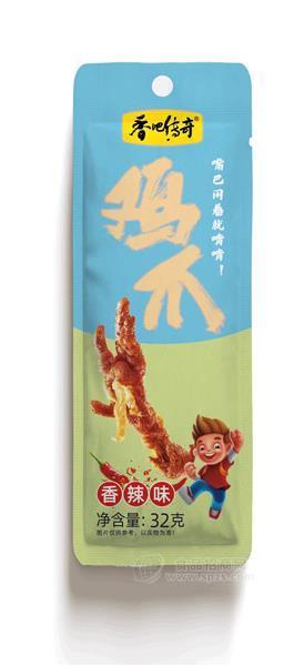 香吧传奇单只鸡爪香辣味肉制品休闲食品