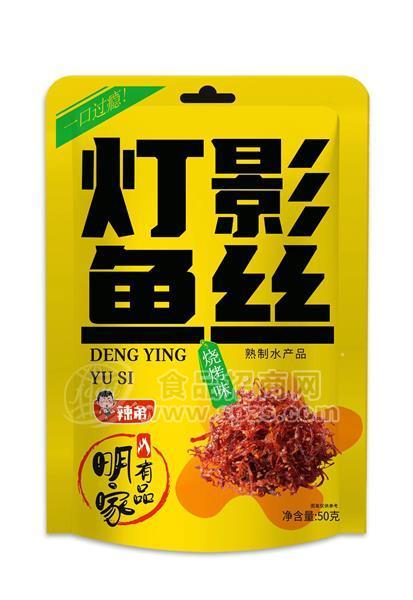 辣弟灯影鱼丝熟制水产品烧烤味50g
