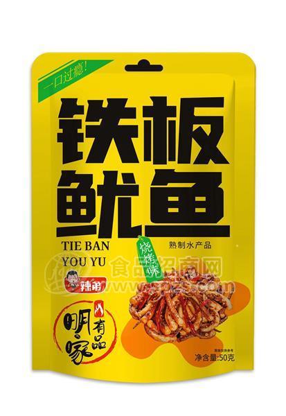 辣弟铁板鱿鱼熟制水产品烧烤味50g