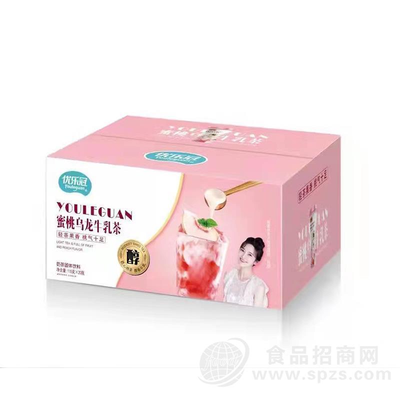 优乐冠蜜桃乌龙牛乳茶奶茶固体饮料礼盒装115gx20瓶