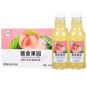 小輕果語(yǔ)膳食果園蜜桃復(fù)合果汁飲料500ml