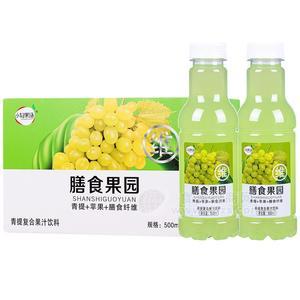 小轻果语膳食果园青提复合果汁饮料500ml