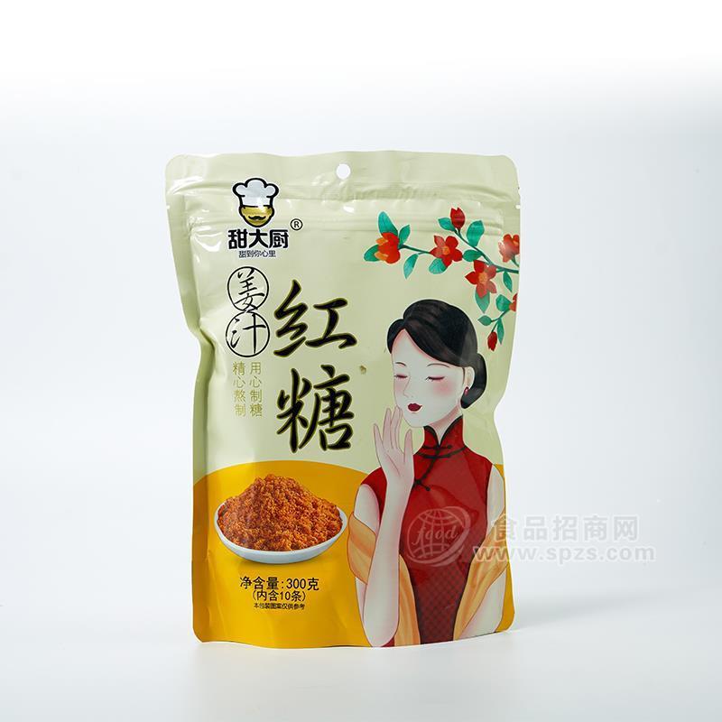 ·甜大厨姜汁红糖招商300g 