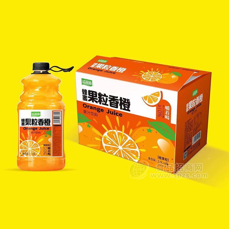 益和源蜂蜜果粒香橙果汁饮料2.5LX6瓶