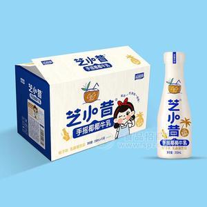 芝小昔椰子味手搖椰椰牛乳乳酸菌飲品奶昔350mlx15瓶