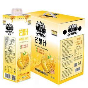 椰秘芒果汁果汁飲料果味飲料1LX6瓶