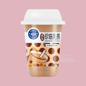 简乐派西米珍珠乳茶大果粒嚼着吃450mL