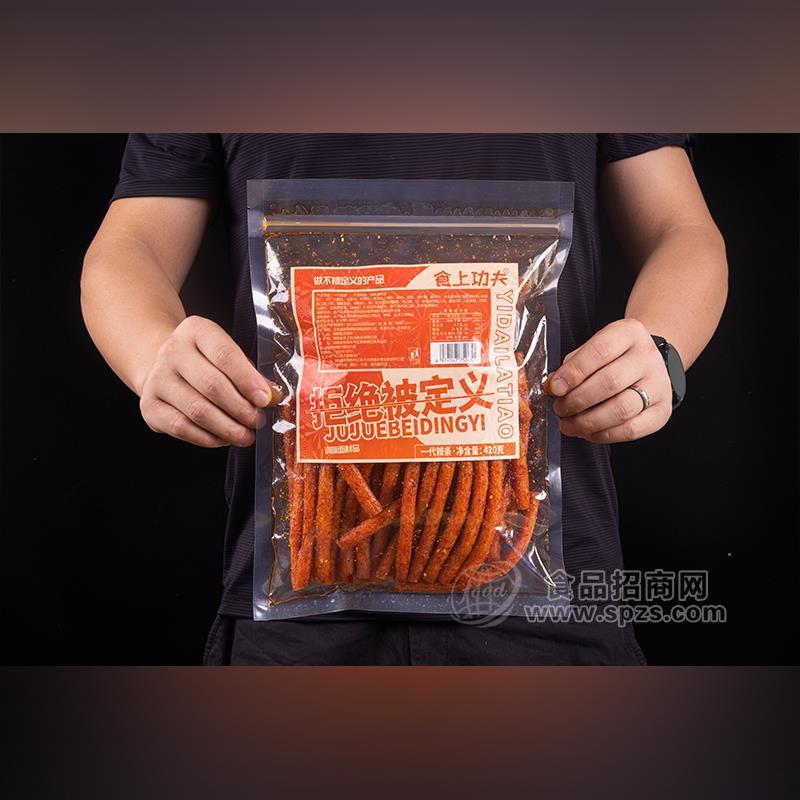 食上功夫辣条辣棒调味面制品休闲食品420g
