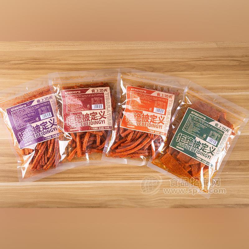 食上功夫辣条辣棒系列招商调味面制品休闲食品420g