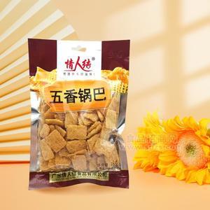 情人结五香锅巴休闲食品76g