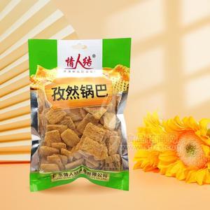 情人結(jié)孜然鍋巴休閑食品76g