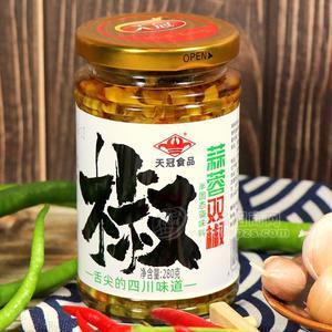天冠食品青椒酱蒜蓉双椒酱半固态调味料280g