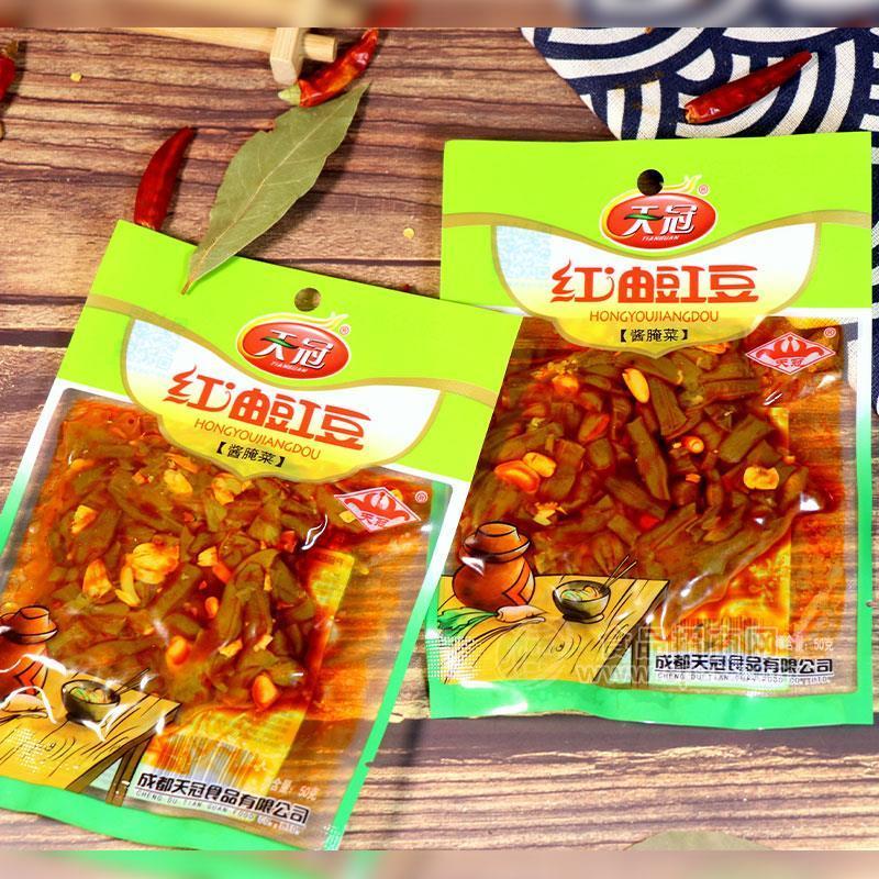 ·天冠红油豇豆酱腌菜50g 