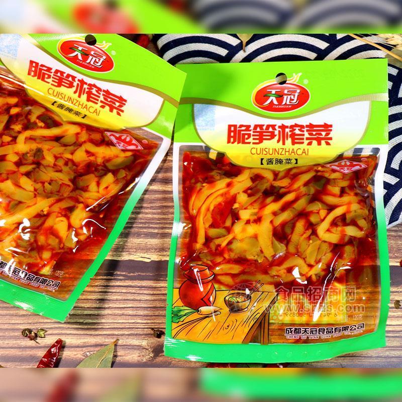 ·天冠脆笋榨菜酱腌菜袋装120g 