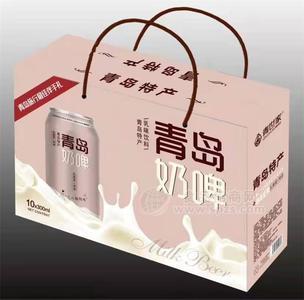 青世家奶啤乳味飲料青島奶啤禮盒裝300ml10罐