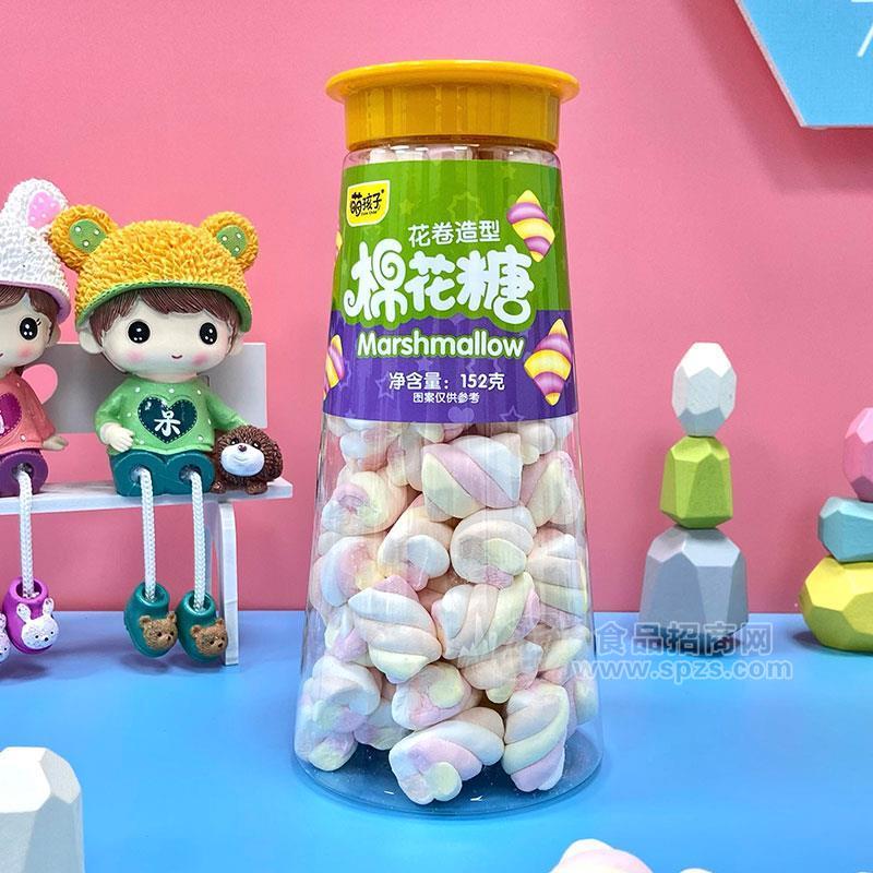 萌孩子花卷造型棉花糖招商152g