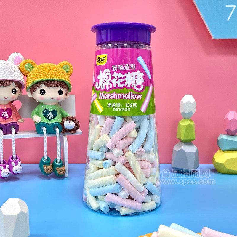 萌孩子粉笔3造型棉花糖招商152g
