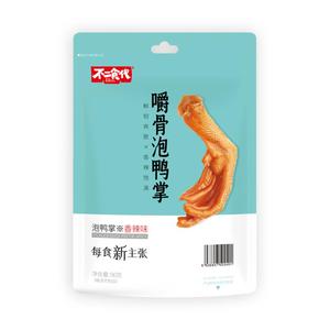不二食代香辣味嚼骨泡鸭掌休闲食品招商90g