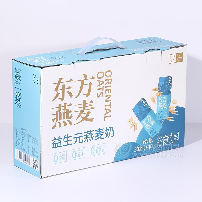东方燕麦益生元燕麦奶谷物饮料手提礼盒装实拍图招商250ml×10