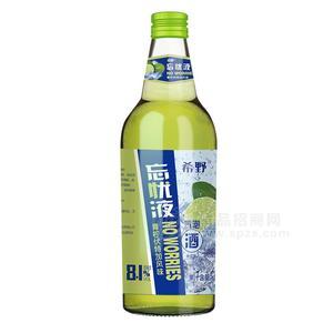 希野忘憂水青檸伏特加風(fēng)味玻璃瓶氣泡酒358ml