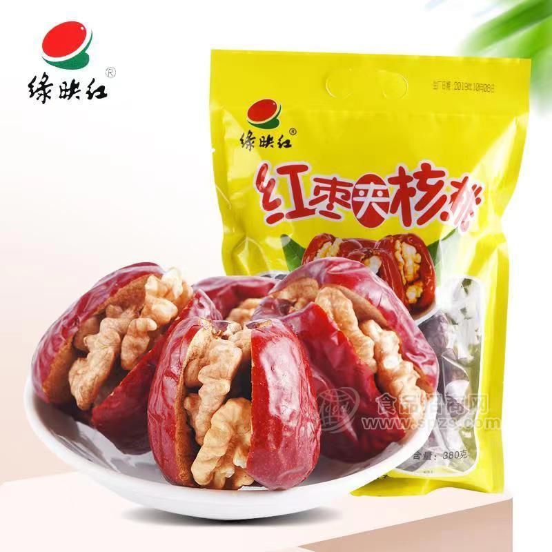 ·绿映红红枣夹核桃休闲食品380克 