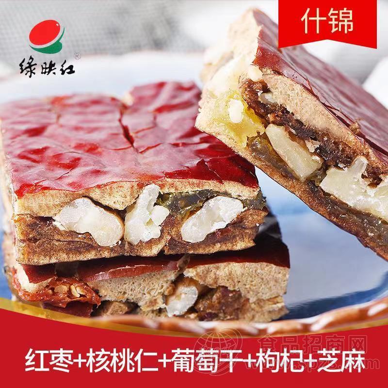 绿映红小零食红枣+核桃仁+葡萄干+枸杞+芝麻