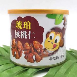 綠映紅琥珀核桃仁堅(jiān)果小零食100g