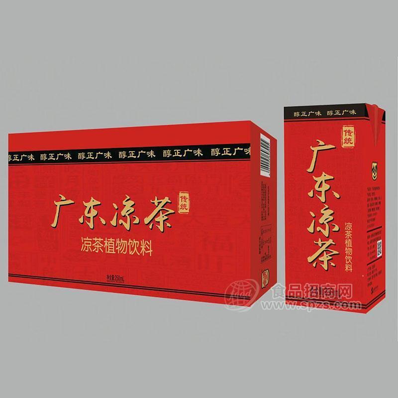 醇正广味广东凉茶植物饮料盒装招商250mml