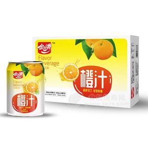 金世宝橙汁风味饮料易拉罐装招商240ml