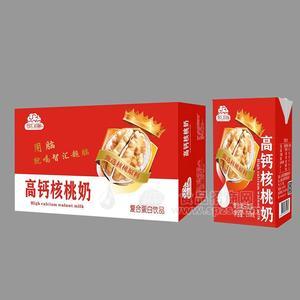 智汇超脑高钙核桃奶复合蛋白饮料箱装招商250ml