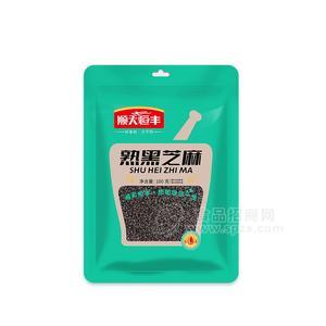 顺天恒丰熟黑芝麻袋装黑芝麻干鲜调味品100g