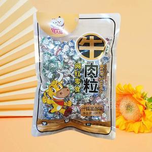 情人结什锦混合味网红牛肉粒休闲零食袋装招商208g