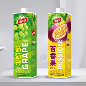 綠健源葡萄汁＋百香果果汁飲料盒裝招商1.25kg