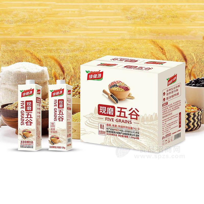 綠健源現(xiàn)磨五谷雜糧飲料箱裝招商1.25kg×8瓶