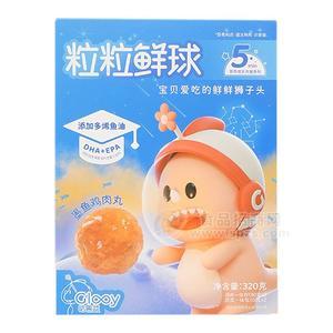 咕鲁益粒粒鲜球墨鱼鸡肉丸320g