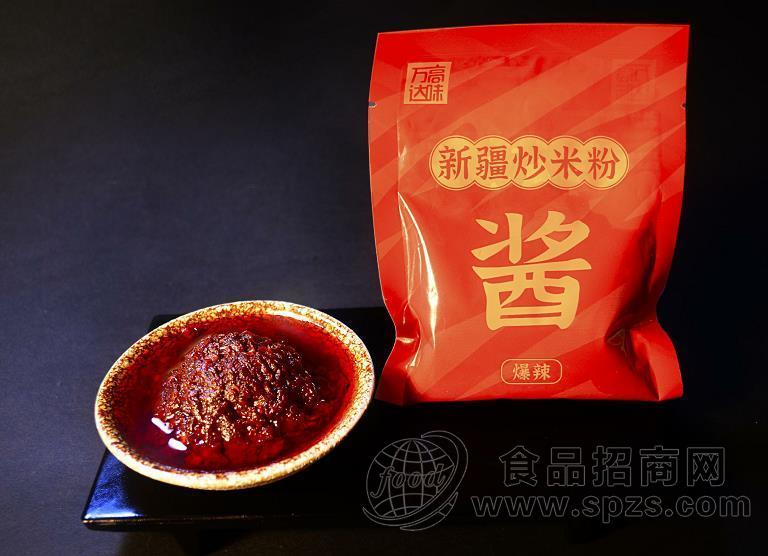 新疆炒米粉调料酱包100g 工厂批发新疆特色炒米粉酱