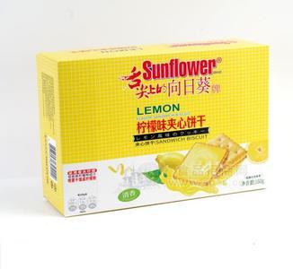 160克柠檬味夹心饼干小食品
