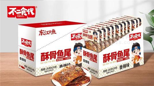 不二食代香辣酥骨魚尾麻辣食品