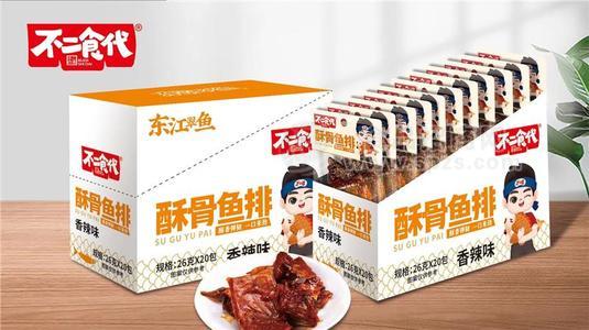 不二食代香辣酥骨鱼排小食品