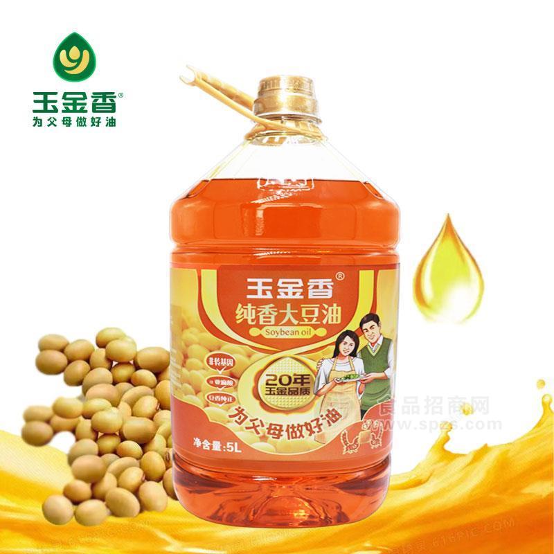 玉金香純香大豆油食用油5L