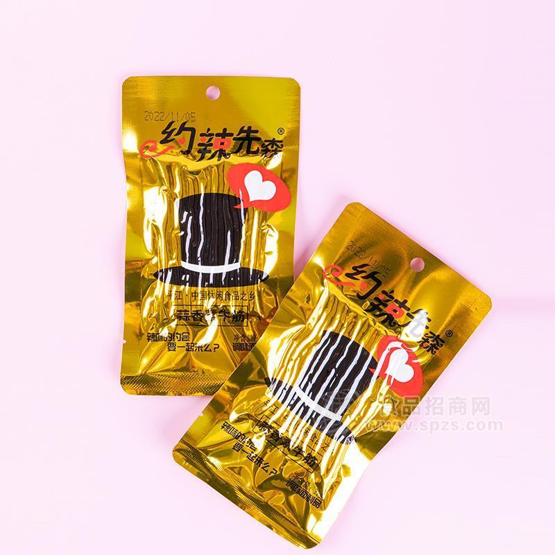 约辣先森蒜香素牛筋休闲食品招商32g