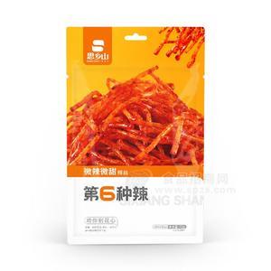 思鄉(xiāng)山第6種辣微辣微甜辣絲調(diào)味面制品袋裝招商72g