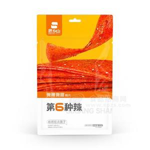 思鄉(xiāng)山第6種辣微辣微甜辣片調(diào)味面制品袋裝招商72g