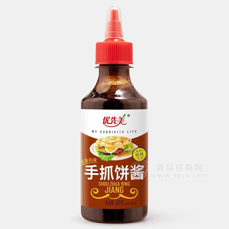 优先美咸香风味手抓饼酱调味酱280克