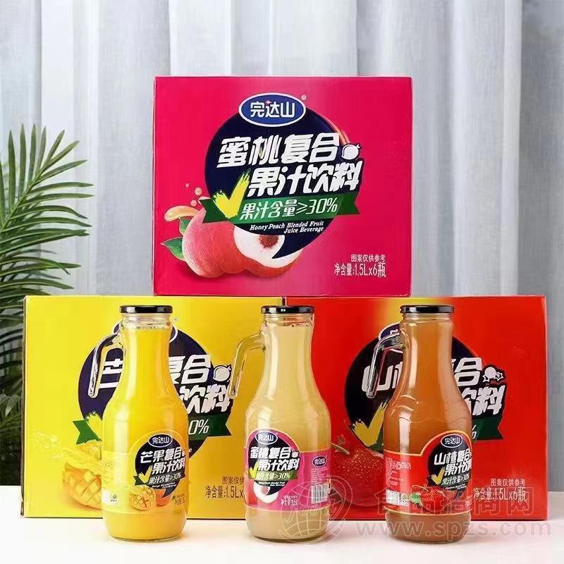 完达山蜜桃复合果汁饮料招商1.5lx6瓶