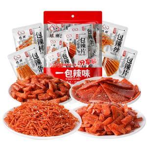 瑯牌辣條辣片辣棒辣絲休閑食品分享裝320克