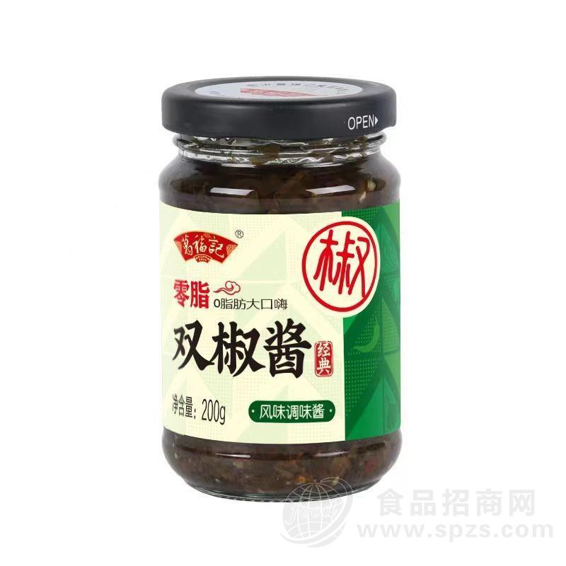葛福记双椒酱零脂肪辣椒酱调味品200g