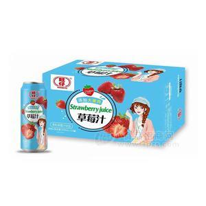 旺仔果粒草莓汁饮品果汁饮料500mlx15罐