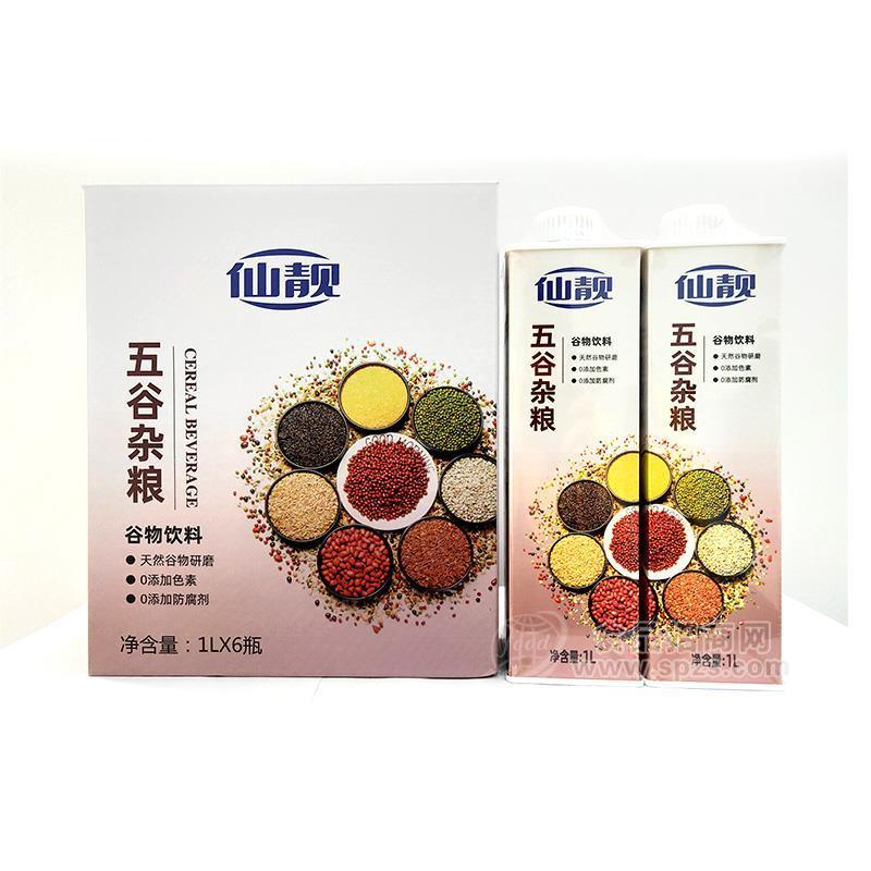 仙靓五谷杂粮谷物饮料箱装招商1L×6瓶