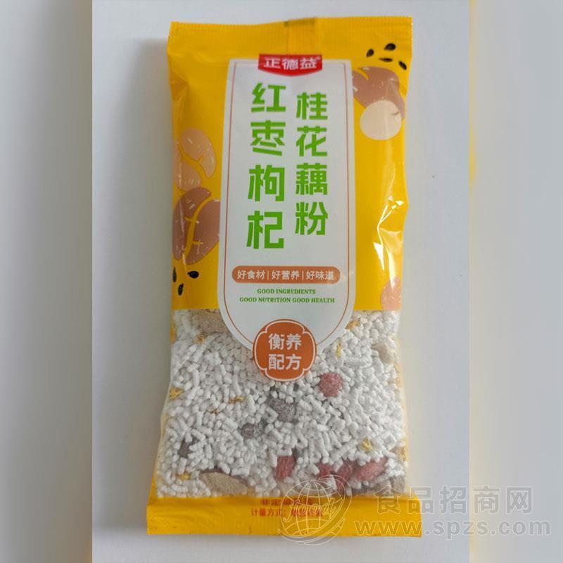 正德益红枣枸杞桂花藕粉冲调食品招商